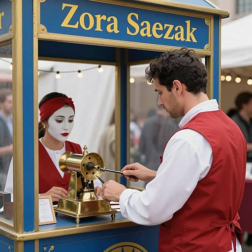 Mystical Fortune Teller's Booth Scene