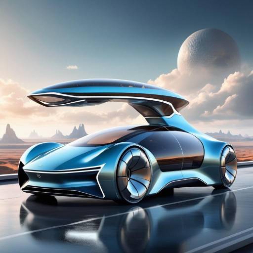 Futuristic Transparent Vehicle in Stunning Setting Futuristic Transparent Vehicle in Stunning Setting