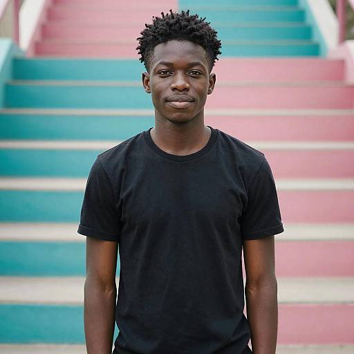Vibrant Portrait of a Young Black Man