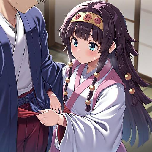 Illustration of Alluka zoldyck, hunter x hunter in the style of Moisture (chichi)