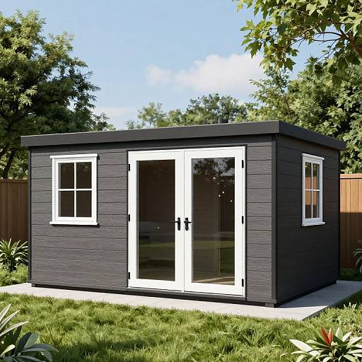 12x28 Modern Contemporary Shed Plan