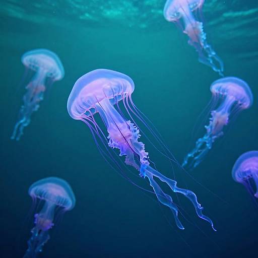 Surreal Underwater Jellyfish Dreamscape