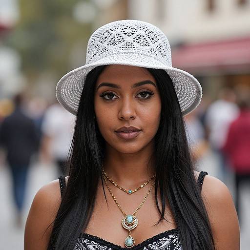 Ankara Fashion Portrait with Jewelry