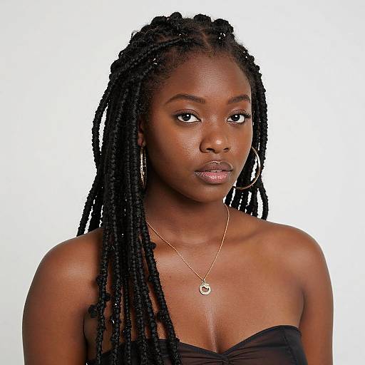 Realistic Crochet Soft Locs Portrait