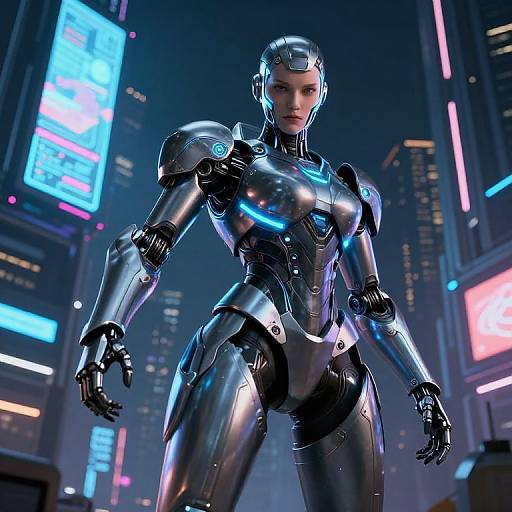 Futuristic Cybernetic Warrior Lucaeio