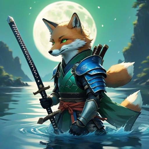 Warrior Fox with Katana and Armor