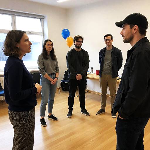 Casual Conversation Among Friends in a Room