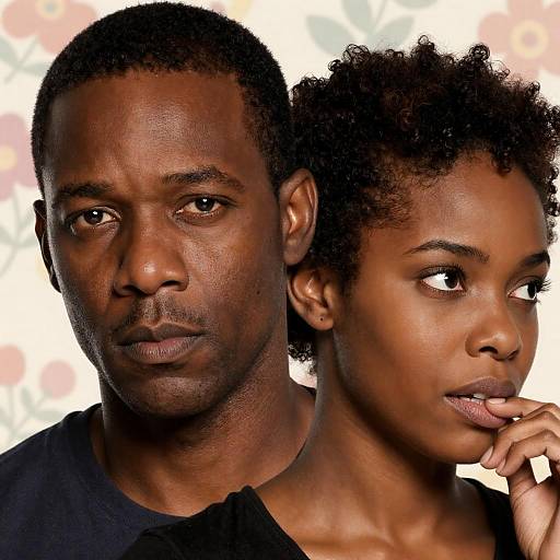 Close-Up Portrait of African-American Duo