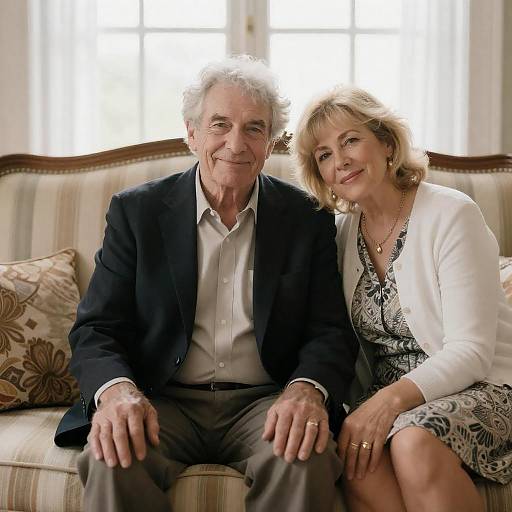 Charming Portrait of an Older Couple