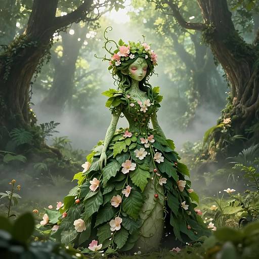 Enchanting Sentient Plant Portrait