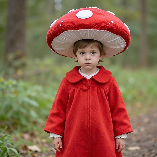 Red Mushroom Costume with Hat