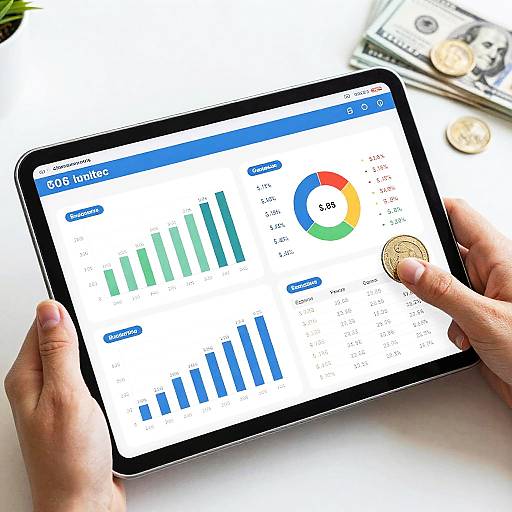 Futuristic Budgeting Visualization Concept