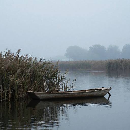 Serene Misty Morning River Scene