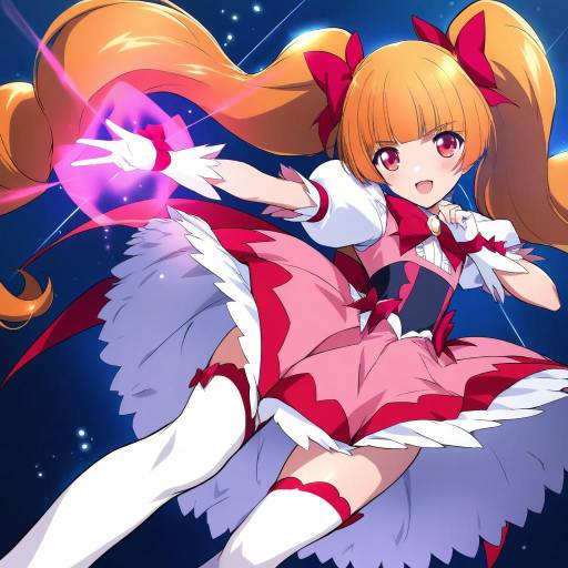 Illustration of Aisaki emiru, precure in the style of Onigirikun