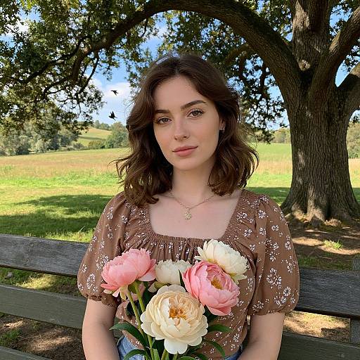 Serene Outdoor Portrait of Woman
