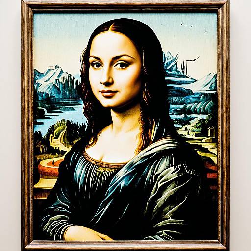 Reimagined Mona Lisa in Miyazaki Style