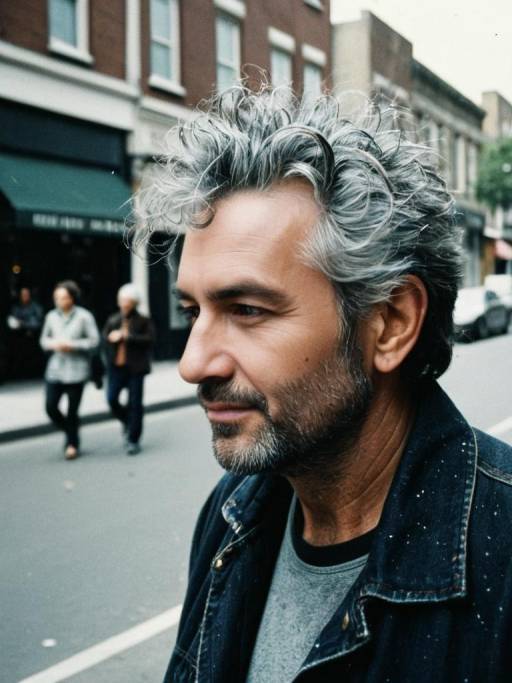 Candid Outdoor Portrait of Mature Man