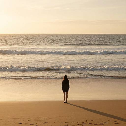 Solitary Reflection by the Sea