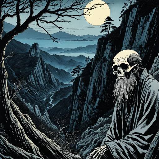 Haunting Mountain Hermit at Twilight