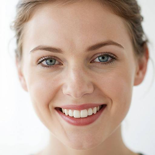 Cheerful Smiling Woman Close-Up