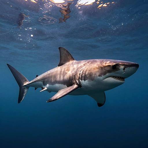 Stoic Greenland Shark in Arctic Depths