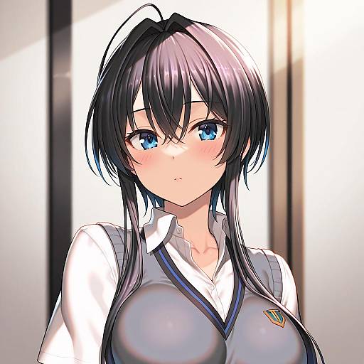 Illustration of Asanagi yori, sasayaku you ni koi wo utau in the style of Rikume