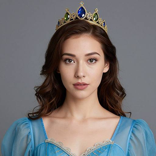 Amphitrite Blue Dress Halloween Costume