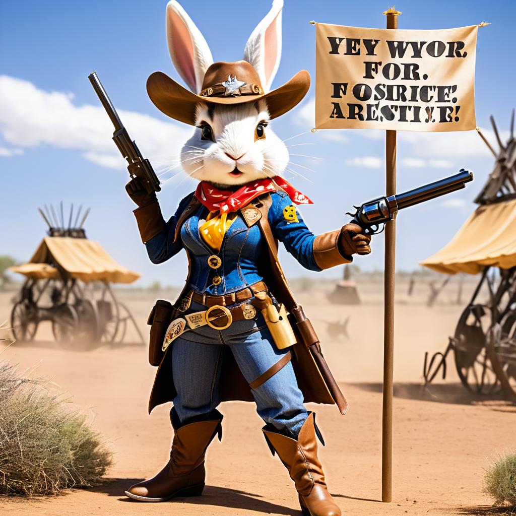 Cowgirl Rabbit: Yeehaw for Justice Action