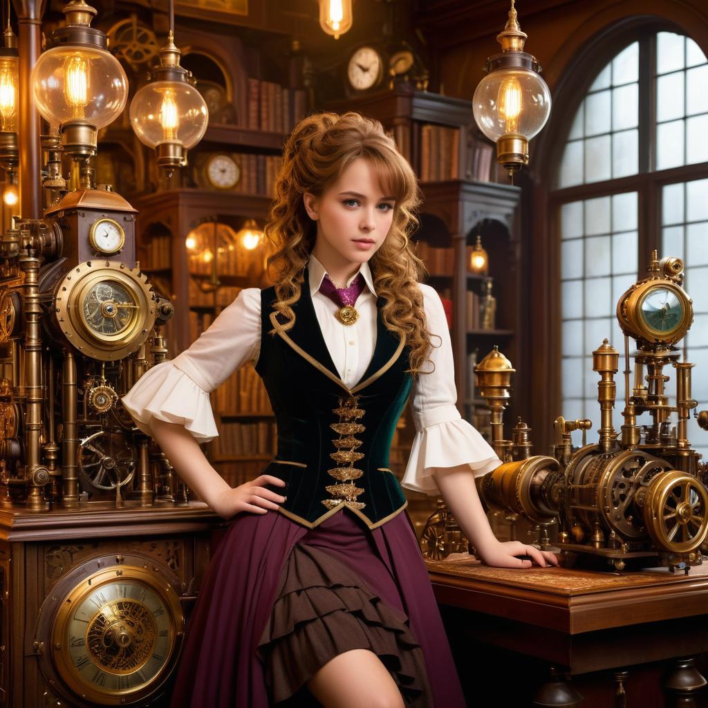 Whimsical Steampunk Hermione Granger Adventure