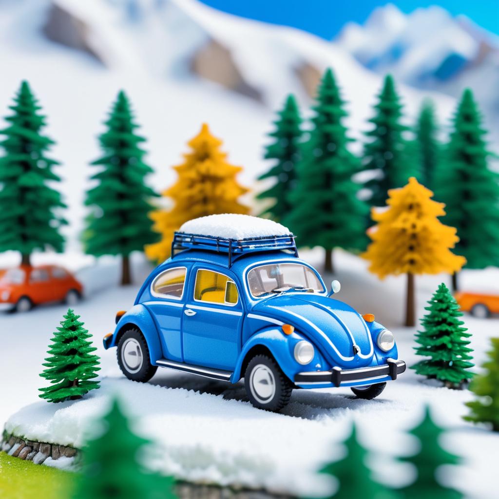 Miniature Majorette Beetle in Italian Alps