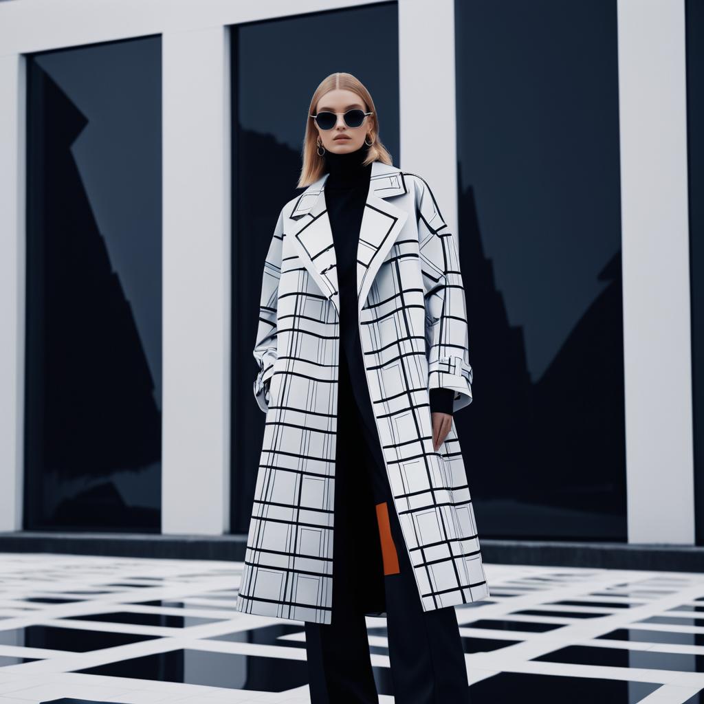 Chic Oversized Trench Coat Editorial