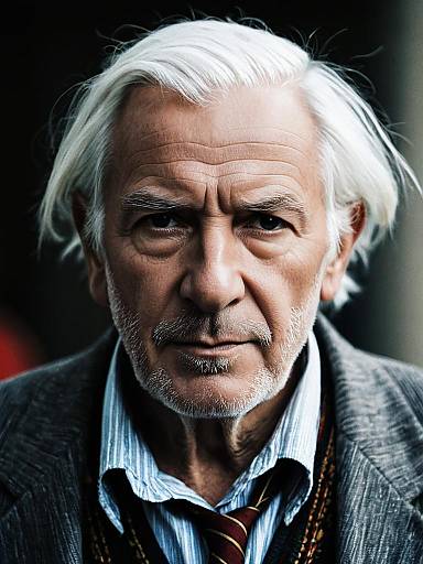 Realistic Portrait of Elderly Man