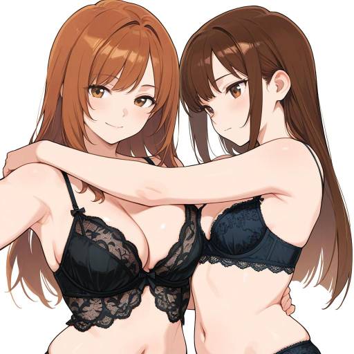Sensual Embrace of Two Young Women Sensual Embrace of Two Young Women