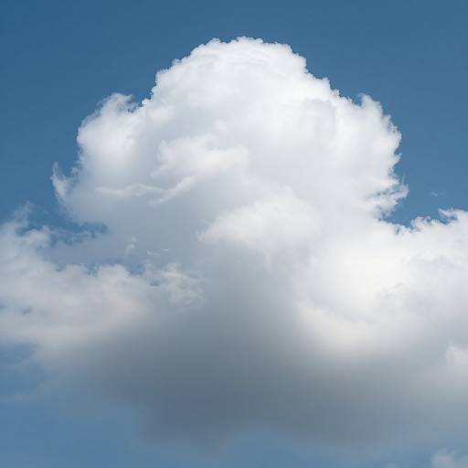 Photorealistic White Fluffy Cloud Render
