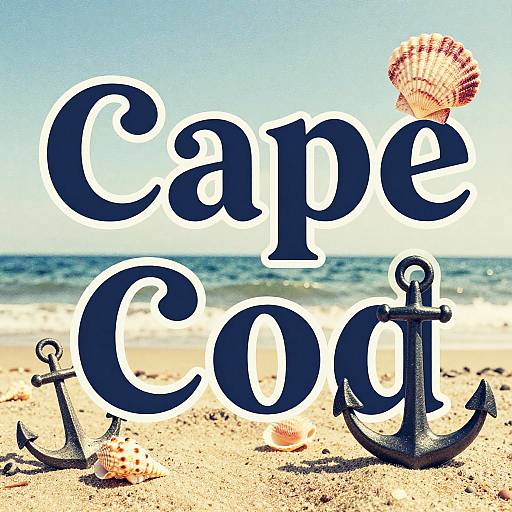 Vintage Cape Cod Beach Ad Design