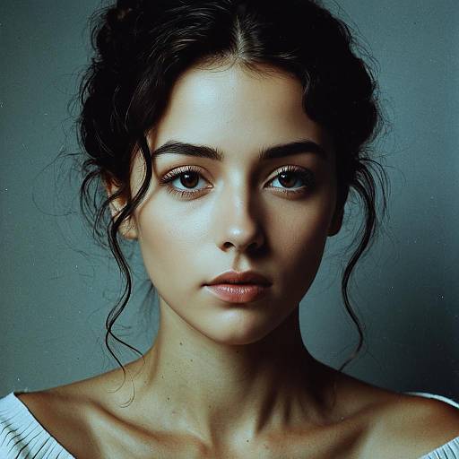 Serene Young Woman Portrait