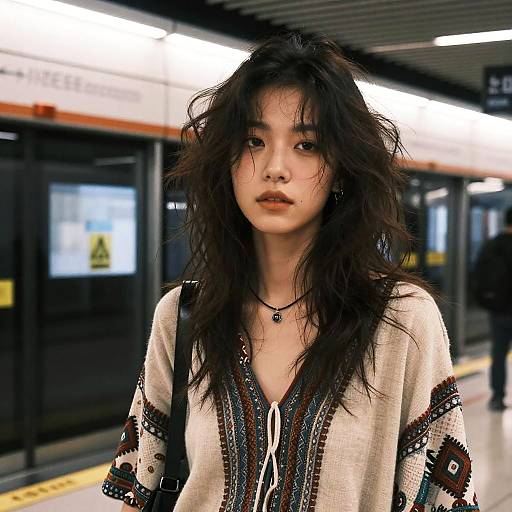 Boho Street Musician in Subway
