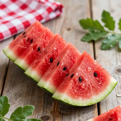 Hyper-Realistic Watermelon Picnic Scene