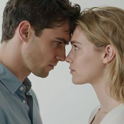 Intimate Moment Between Two People