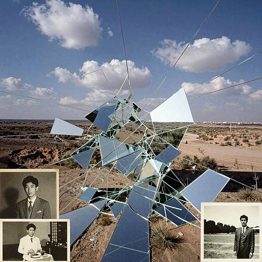 Surreal Kaleidoscopic Shattered Collage