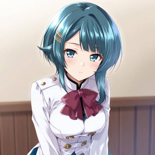 Illustration of Aizawa kazuha, assault lily in the style of Kuroi mimei