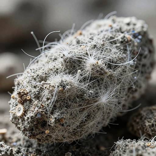 Detailed Asbestos Fibers Microscope View