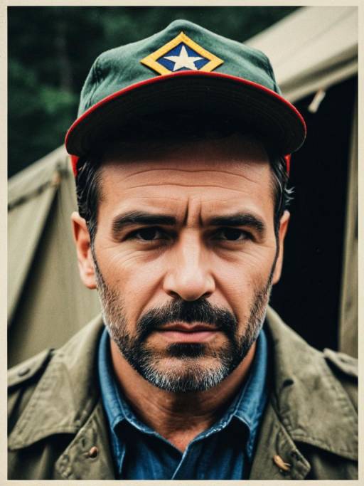 Man in Vintage Counselor Camp Costume