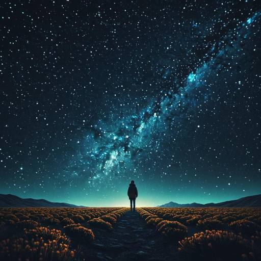 Vibrant Starry Night Raytracing Artwork Vibrant Starry Night Raytracing Artwork