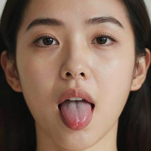 Photorealistic Close-Up of Asian Beauty