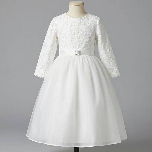 Clementine Long Sleeve Christening Gown