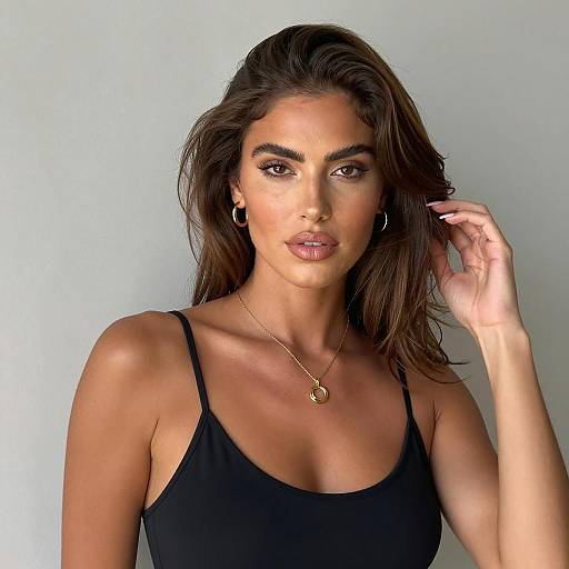 Elegant Portrait of a Woman in Black