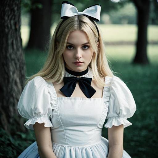 Young Woman in Alice in Wonderland Costume