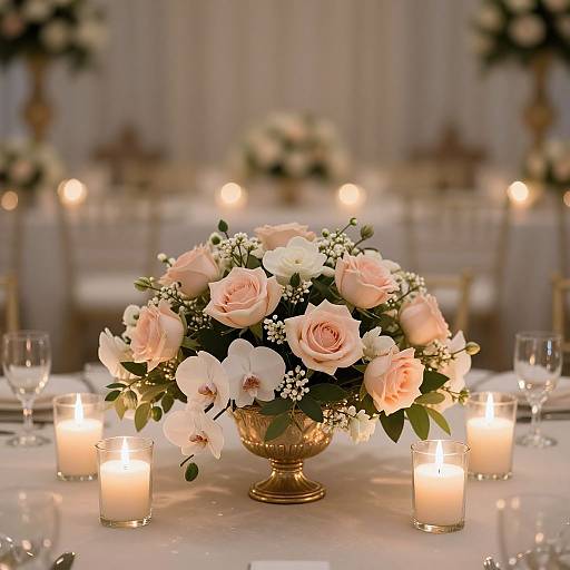 Glamorous Elegant Wedding Centerpiece