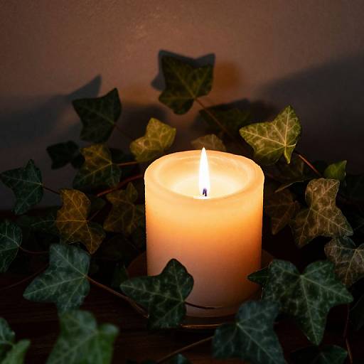 Candlelit Ivy Serenity
